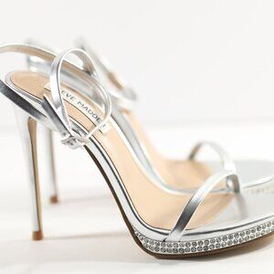 Steve Madden Women's Silver Courts